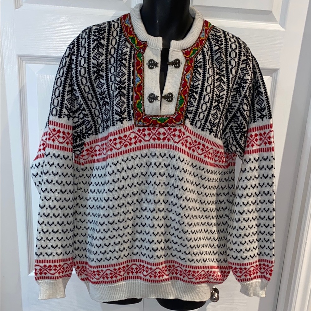 Nordic Norwegian Design Wool Sweater Jumper Men’s Size XXL